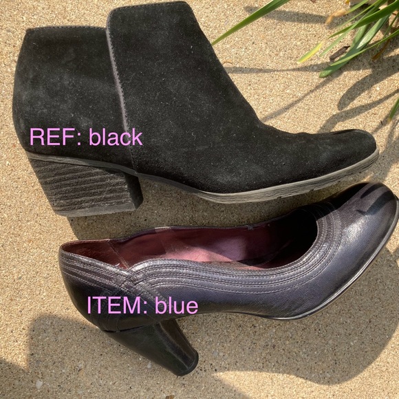 Clarks Indigo navy heel / pumps, size 8 1/2 - Picture 12 of 13